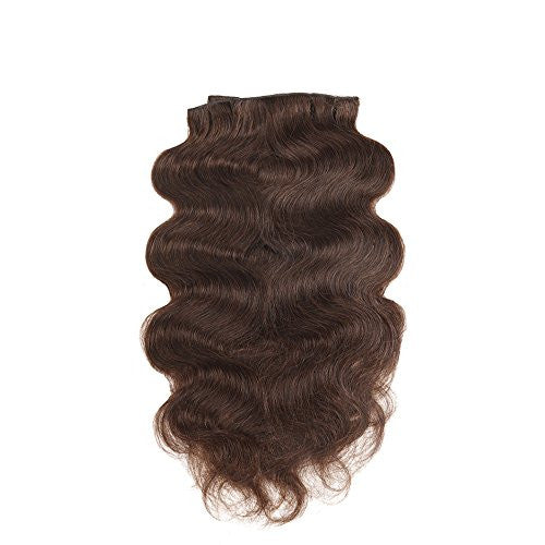 Full Head Clip in Hair Extensions Body Wave Human Hair Brazilian Virgin Hair Double Weft 7Peices/set
