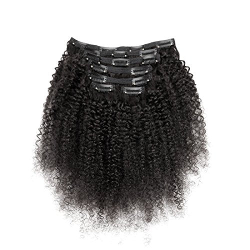 Kinky Curly Clip in Hair Extensions Human Hair Double Weft Top Grade 7A Brazilian unprocessed Virgin Hair Clip-in Hair