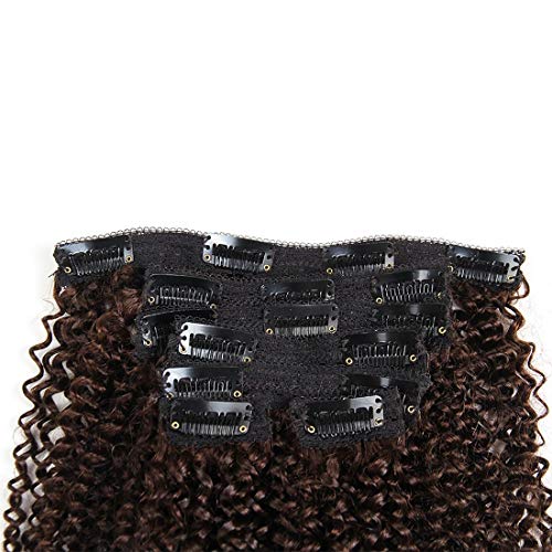 Kinky Curly Clip in Hair Extensions Human Hair Double Weft Top Grade 7A Brazilian unprocessed Virgin Hair Clip-in Hair