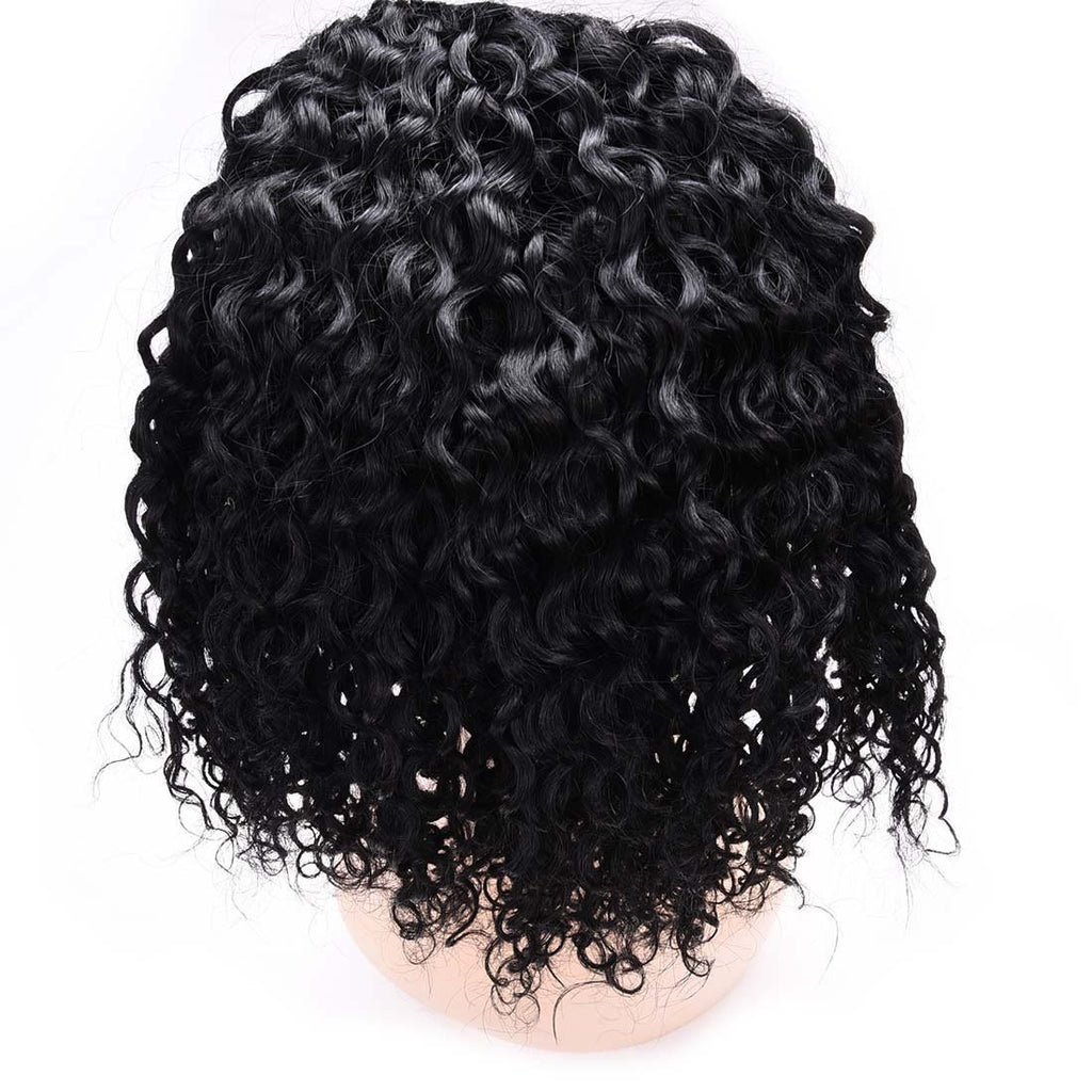 Jerry Curly Ponytail Hair Piece Clip ins Brazilian Virgin Hair Top Closure Ponytail