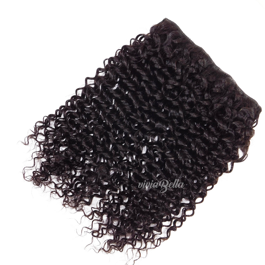 Jerry Curl Clip-in Virgin Human Hair Extensions 3b/4c